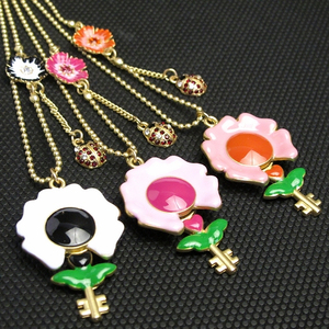 花仙子花钥匙 span class=h>韩国版 /span>项链女  span class=h>原 