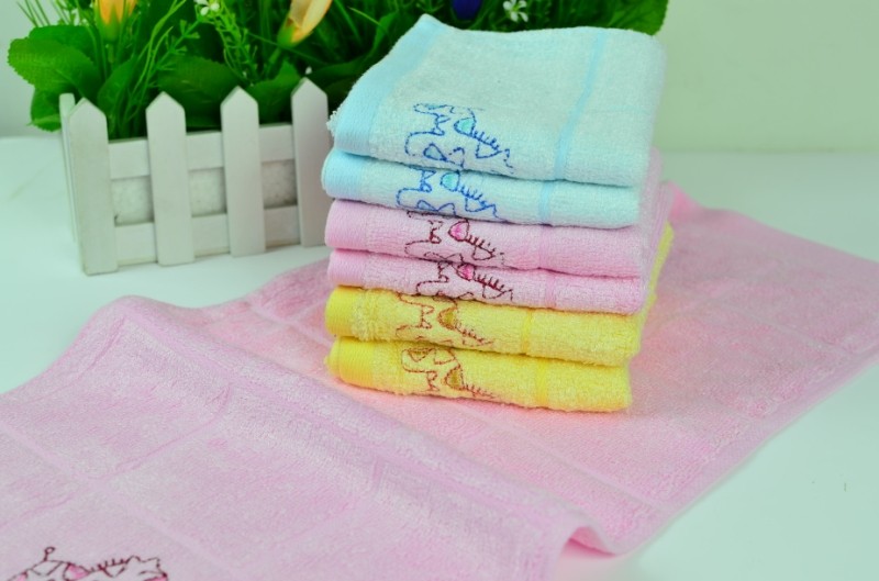 20条包邮逆天价竹纤维儿童毛巾超级柔软吸水小毛巾批发厂家直销