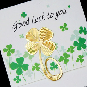 四叶草书签图片