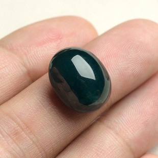 爱翡翠 18mm老坑蓝水翡翠戒面蛋面(a2927)