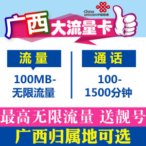 广西联通4g流量日租卡0月租