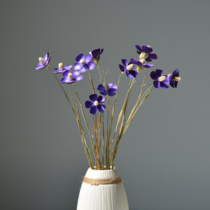 手工小兰花干花 紫罗兰干花 永生花艺术干花