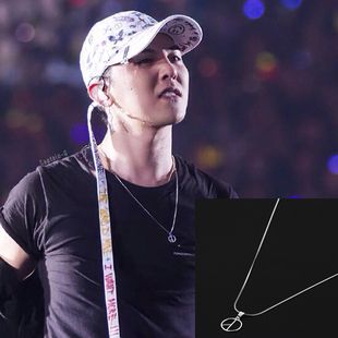 bigbang权志龙gd反战和平标钛钢志项链简约长款项链吊坠不褪色