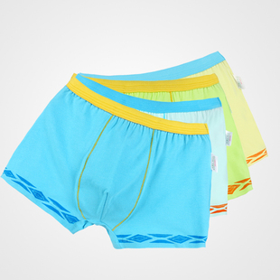 森之鼓 男童内裤平角 中大童 纯色学生四角内裤 青少年男中学生