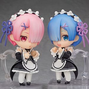 hi到痹模型手办q版粘土人re:从零开始的异世界女仆663拉姆732蕾姆