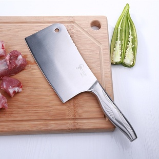 砍骨刀加厚剁骨刀骨头刀屠宰家用斩骨刀不锈钢菜刀厨房切肉宰骨刀