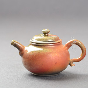 台湾陶艺馆 王文玉 岩矿 全手工制作 柴烧茶壶 陶语茶香 三生志野