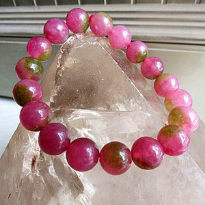 西瓜石手链女款图片