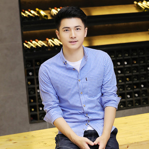 男衬衫休闲青春流行图片