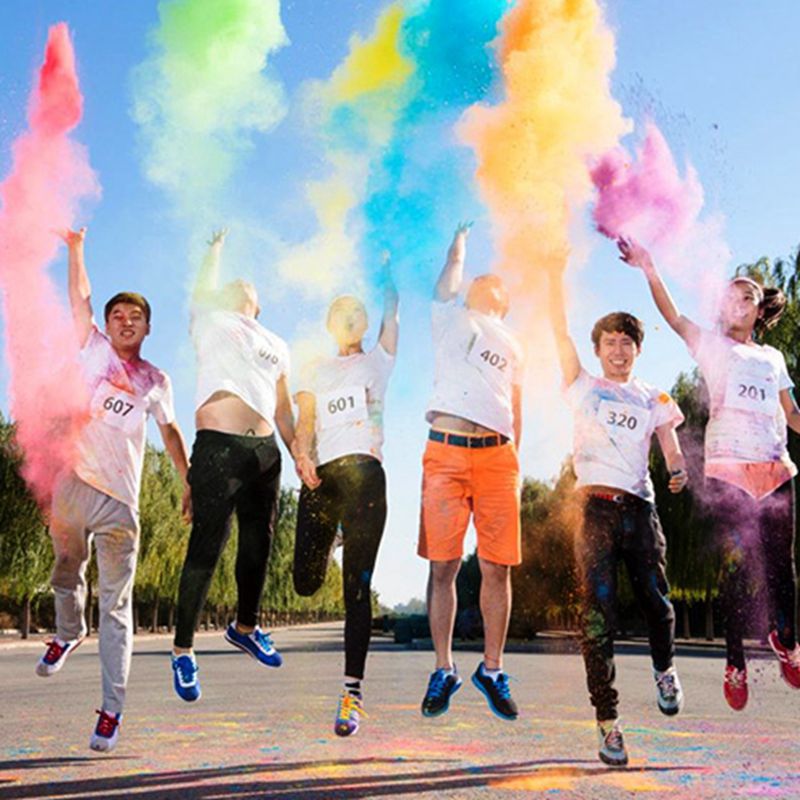 2017新款旅拍外景创意摄影道具彩色烟雾粉末彩喷影楼街拍手拿烟雾