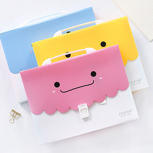 可爱风琴包多层文件夹学生男女手提文件袋a4票据收纳公文包资料包