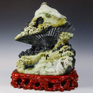 大福报 span class=h>独山 /span> span class=h>玉 /span>雕刻摆件