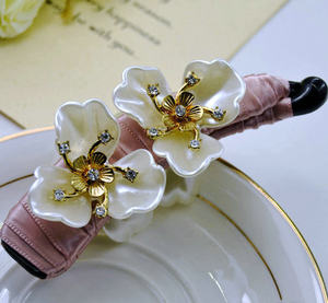 贝壳花瓣树脂香蕉夹马尾夹 小号大号扭夹发卡发夹 甜美头花头饰品