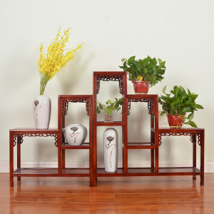 class=h>花盆 /span>古董架子