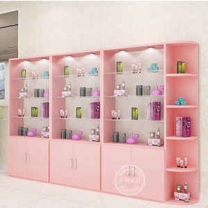 化妆品展示柜玻璃柜美容院韩式陈列柜理发店储