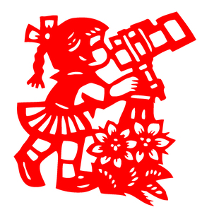 儿童小学校女孩天文 span class=h>望远镜 /span>剪纸幼儿园不干胶