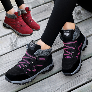加绒运动鞋女冬 保暖