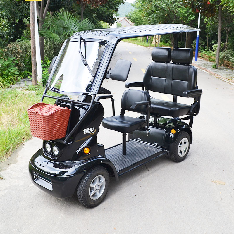 特惠老年代步四轮电动车成人残疾助力豪华三座椅舒适信步F3 WPO