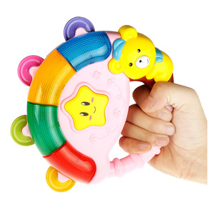 婴儿摇铃玩具0-1岁手抓益智早教0-3-6-12个月宝宝发光音乐手摇铃