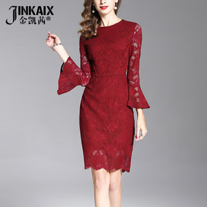 【红色长袖裙子秋价格】最新红色长袖裙子秋价