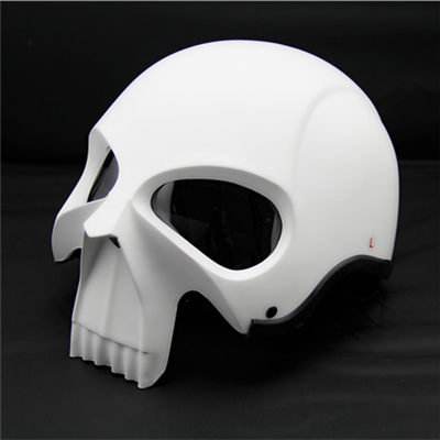 amz哈雷街车盔骷髅 span class=h>头盔 /span>重机车跑盔越野盔山地盔