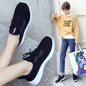 夏季透气网鞋女式老年人网纱鞋镂空网面鞋女鞋