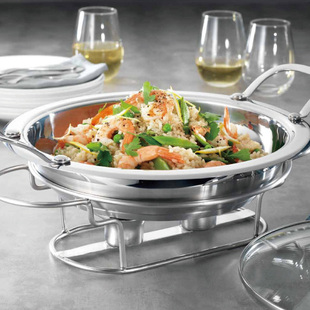 百可味baccarat不锈钢炒锅煎锅平底锅汤锅多功能锅可直接上桌28cm