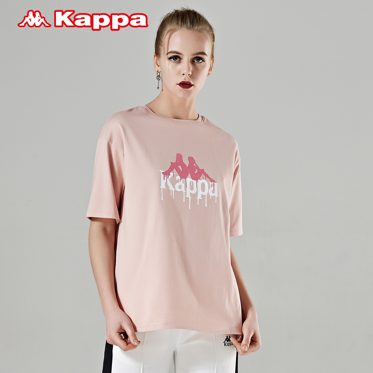 Kappa卡帕 女款运动短袖休闲T恤夏季半袖 2019新款|K0922TD88D