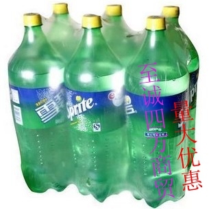 可口可乐 大桶装雪碧 2l 6桶整箱 碳酸饮料饮品正品新货北京包邮