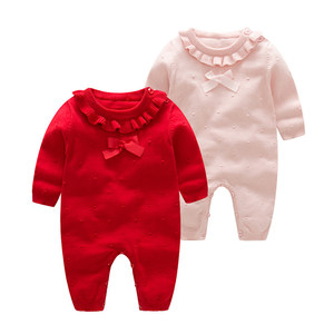 婴儿毛衣女0-1岁宝宝服装秋冬装刚出生婴儿衣