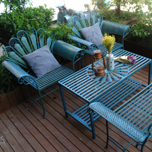 户外 span class=h>沙发 /span>花园庭院懒人椅套件简约现代户外桌椅