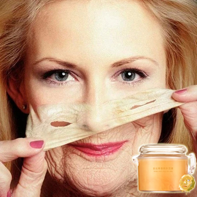 金丝玉帛撕拉面膜去皱纹抗皱提拉紧致淡斑去黄美白v脸韩国男女士