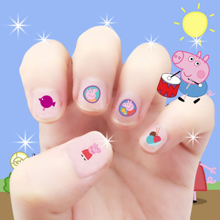 卡通指甲贴 儿童贴纸 小孩美甲贴宝宝防水美甲贴花 女孩生日礼物