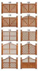 户外木门庭院图片