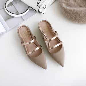 【平底半托鞋女图片】平底半托鞋女图片大全 - q友网