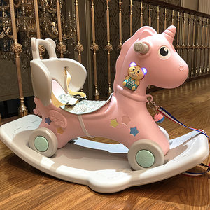 玩具木马带音乐安全多功能室内摇摇马婴儿骑马宝宝电动幼儿园儿童￥ 