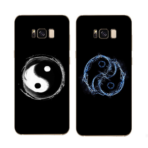 中国风太极八卦三星s8 s8  c7 c5手机壳黑白水墨创意软壳保护套潮