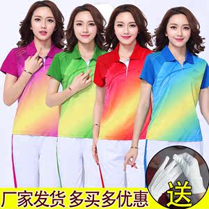短袖T恤中国梦之队运动服套装女2018夏季装广