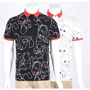 卡奴迪路专柜熊猫系列男装 夏季都市时尚针织短袖 span class=h>t恤 