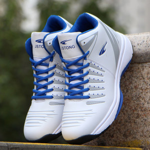 秋冬季白色高帮 span class=h>篮球鞋 /span>防滑耐磨跑步鞋男士运动