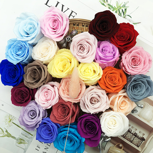 永生花diy材料包a玫瑰单朵小熊手工制作车挂花球钥匙扣音乐盒套装