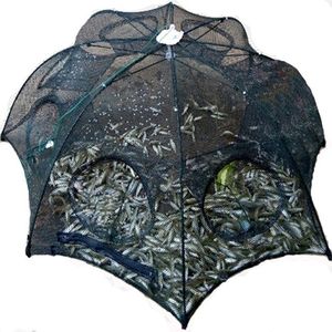 虾笼渔网捕 span class=h>鱼笼 /span>鱼网自动折