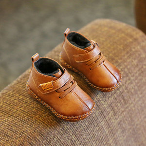宝宝鞋子女1-3岁半一男宝冬季加厚保暖婴儿鞋