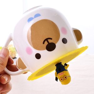 食品级无毒硅胶杯盖可爱卡通水杯盖子通用防漏密封陶瓷玻璃 span