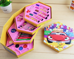六一儿童节小礼品 韩版文具套装 水彩礼盒生日礼品 圣诞礼物