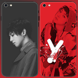 iphone6s华晨宇手机壳苹果5s 7/8 se x磨砂黑边软壳防摔保护套女