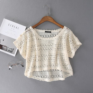 【大码女短袖上衣蕾丝价格】最新大码女短袖上