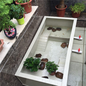 环保龟池养龟苗小龟龟碌带晒台喂食区龟池龟箱南石龟草龟巴西龟池