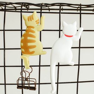 恋纸癖 可爱猫咪喵星人尾巴挂钩磁铁冰箱贴 创意装饰礼品