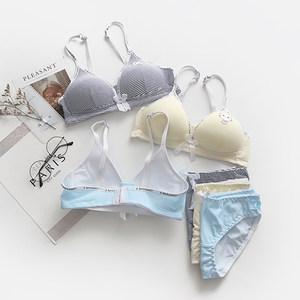 可爱 span class=h>内衣 /span>内裤套装女学生韩版无钢圈少女日系小